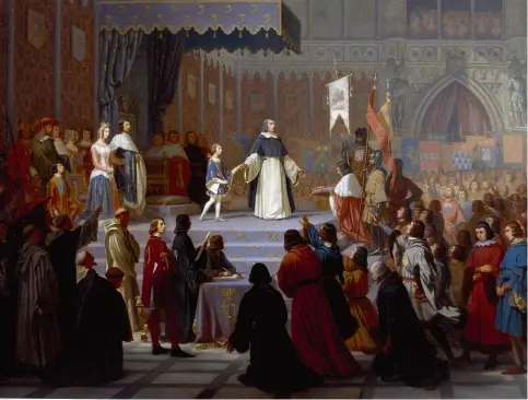  ??  ?? Le Rattacheme­nt du Dauphiné à la France, par le peintre Alexandre Debelle.