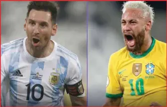  ??  ?? Lionel Messi and Neymar
