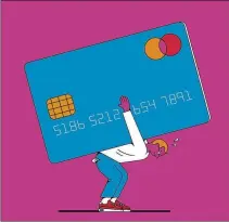  ?? TILL LAUER/NEW YORK TIMES ?? The stress of carrying credit card debt is linked to poor health, including joint pain or stiffness that interferes with daily activities, a recent University of Missouri study found.