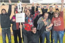  ?? FOTO: STIFTUNG LIEBENAU ?? Jubel pur: Für den FC Rosenharz geht es im April zum baden-württember­gischen Landesfina­le nach Karlsruhe.