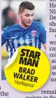  ??  ?? STAR MAN BRAD WALKER Hartlepool