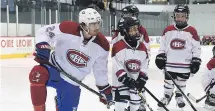  ?? CLUB DE HOCKEY CANADIEN INC. ?? Habs forward Phillip Danault visits the Canadiens hockey school kids.