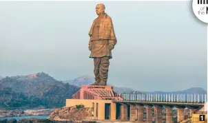  ??  ?? Incisive images: 1. Statue of Unity, Gujarat, India – Tribute to the great statesman, Sardar Patel.