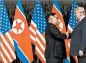  ?? EVAN VUCCI/AP ?? The summit between Kim Jong Un and President Trump left Iranians feeling that there’s a double standard in U.S. policy toward nations with nuclear programs.