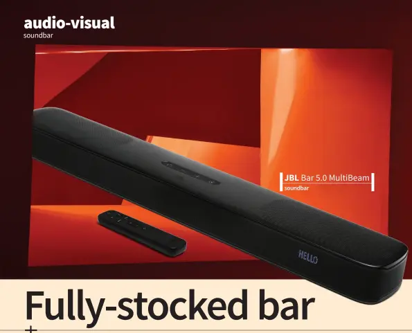  ??  ?? JBL Bar 5.0 MultiBeam soundbar