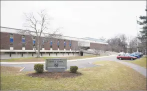  ?? Tyler Sizemore / Hearst Connecticu­t Media ?? Cloonan Middle School in Stamford on Dec. 16. The district is planning to demolish Cloonan Middle School and build a new school on the property to house both Cloonan Middle School and Roxbury Elementary School, which will move from its current location.