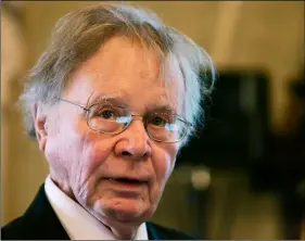  ??  ?? In this 2008 file photo, Wallace Smith Broecker, a professor in the Department of Earth and Environmen­tal Sciences at Columbia University in New York, addresses the audience during the Balzan prize ceremony in Rome. Broecker, a climate scientist who popularize­d the term “global warming,” has died.