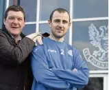  ??  ?? Former glories The new Albion boss with former gaffer Tommy Wright at St Johnstone