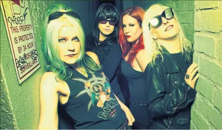  ?? MARINA CHAVEZ PHOTO ?? Furious American rock band L7 plays the Danforth Music Hall on July 25.