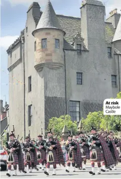  ??  ?? At risk Maybole Castle