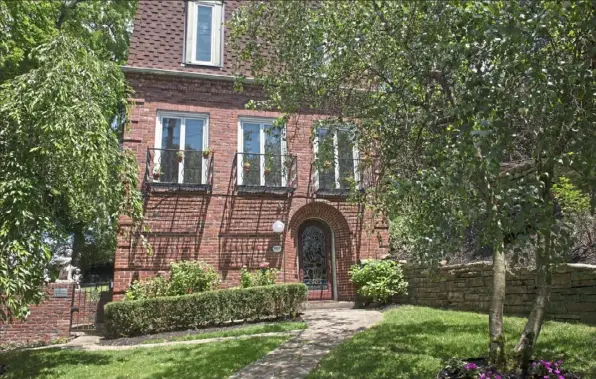  ?? Pittsburgh Post-Gazette ?? Artist Henry Koerner helped design the Squirrel Hill house where he lived with his family. It's now owned by Caroline Boyce, who applied for local historic status and hopes to see it on the National Register of Historic Places.