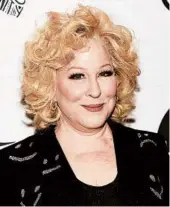  ?? EVAN AGOSTINI/INVISION 2019 ?? Bette Midler has written “The Tale of the Mandarin Duck,” according to Random House Books for Young Readers.