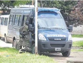  ?? Gentileza, el diario ?? Policías federales elite durante los operativos