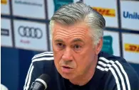  ?? AFP ?? Carlo Ancelotti during a press conference in Singapore. —