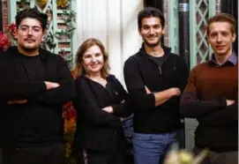  ?? JOHN WERNER ?? Liquid AI founders, from left: CEO Ramin Hasani, technical adviser Daniela Rus, chief scientific officer Alexander Amini, and chief technical officer Mathias Lechner.
