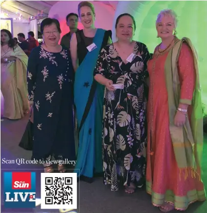  ?? Photo: Maraia Vula ?? From left: Reserve Bank of Fiji Chief Manager Governor’s Offices Lorraine Seeto, ANZ Bank’s Regional Executive, Pacific Island, Tessa Price, ANZ Bank Head of Human Resources Fiji Tracey Tuimalelei­fano and ANZ Fiji Head of Retail Banking Joanne Stewart during the ANZ’s Feast of the Senses at ANZ Stadium, Suva on Saturday 28, 2018.