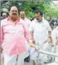  ?? HT ?? DMK leaders walk out of the assembly on Thursday.