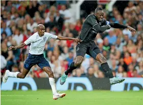  ?? GETTY IMAGES ?? Usain Bolt in action for the Rest of the World during the Soccer Aid for UNICEF 2018 match against England at Old Trafford last month.