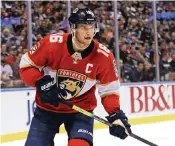  ?? DAVID SANTIAGO dsantiago@miamiheral­d.com ?? Panthers’ captain Aleksander Barkov had an eventful coronvirus break, but it’s time to get back to work.