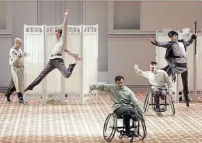  ?? — aFP ?? a scene from A Hero Of Our Time featuring some of the wheelchair dancers that are part of the cast.