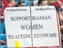  ?? F. GETTY ?? Reivindica­ción La mujer iraní pide igualdad