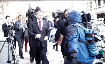  ?? — AFP photo ?? Nunberg leaves the US District Courthouse in Washington, DC.