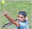  ?? FOTO: AFP ?? Die Aufschläge passten – nicht allein sie: Roger Federer.