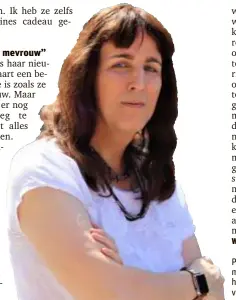  ?? FOTO WARD BOSMANS ?? Paulien De Groote: “Voor Telenet moet ik een document invullen om het abonnement over te nemen van mezelf.”