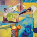  ??  ?? Rossana Dewey, Fruit Tray, oil painting. Part of DVSA Pop-up Online Art Auction #4.