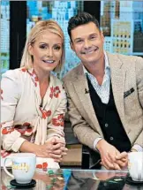  ?? PAWEL KAMINSKI/DISNEY ?? Ryan Seacrest, 42, replaces Michael Strahan as cohost of the ABC morning show “Live” with Kelly Ripa.