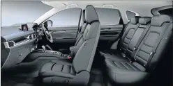  ??  ?? TURN ON STYLE: The interior in the Mazda CX-5 Akera SUV is a big drawcard