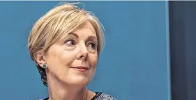  ?? PHOTO: COLLINS ?? ‘Assumption of orderly Brexit’: Social Protection Minister Regina Doherty.