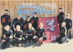  ?? ?? Boro players enjoy their day out at at North Yorkshire Water Park