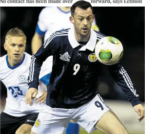  ??  ?? IN DEMAND: Scotland attacker Steven Fletcher has been linked with a move to Celtic