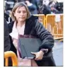  ?? (Photo MaxPPP) ?? Carme Forcadell à son arrivée au palais de justice de Madrid.