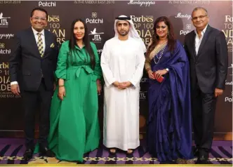  ??  ?? (L-R) Rizwan Sajan, Founder & Chairman at Danube Group, Khuloud Al Omian, Editor-in-Chief at Forbes Middle East and CEO of Arab Publisher House, HH Sheikh Mohammed bin Maktoum bin Juma Al Maktoum, Justina Eitzinger, Chief Revenue Officer at Forbes Middle East, Tariq Chauhan, Group CEO at EFS