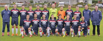  ?? Report and photos: Derek Black ?? The Oban Saints squad pictured during the tournament.