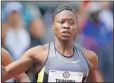  ?? MARCIO JOSE SANCHEZ/THE ASSOCIATED PRESS ?? Jeneba Tarmoh declined to face Allyson Felix in a 100-meter race to determine an Olympic spot.