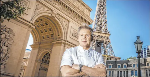  ?? Erik Kabik ?? Celebrity chef Gordon Ramsay has given his Paris Las Vegas steakhouse a touch-up.