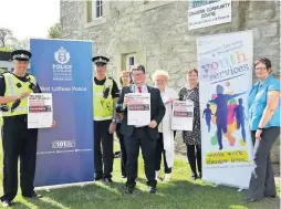  ??  ?? Joint approach Police and West Lothian Council have launched the Working in Partnershi­p to Keep Blackridge Safe campaign