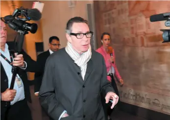  ?? AP FILE PHOTO ?? Jean-Claude Arnault arrives at district court on Sept. 19 for the start of proceeding­s in Stockholm.