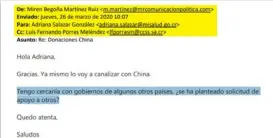  ??  ?? CORREOS OBTENIDOS A TRAVÉS de LA OFICINA de PRENSA DEL MINISTERIO de SALUD
Puede ver toda la cadena de correos en nacion.com