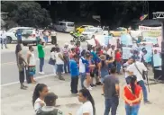  ?? CORTESíA ?? Las protestas en la Troncal continuaro­n ayer.