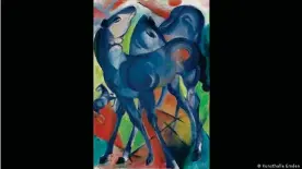  ??  ?? "Die Blauen Fohlen" von Franz Marc.