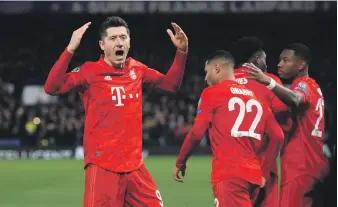  ?? Reuters ?? Bayern Munich’s Robert Lewandowsk­i scored a goal and two assists against Chelsea