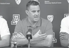  ?? MAMTA POPAT/ARIZONA DAILY STAR ?? Arizona head coach Sean Miller has not been charged with or accused of any misconduct. But a federal inquiry that led to an assistant’s arrest is not over.