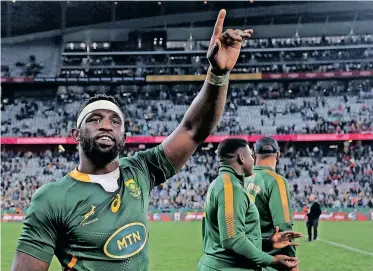  ?? ?? SPRINGBOK captain Siya Kolisi and his men can rely on a boisterous crowd, according to Sharks CEO, Dr Ed Coetzee.