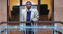  ??  ?? Cake-Baly Marcelo of Guinea-Bissau is pictured in the Paris bookstore in Budapest downtown.