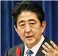  ??  ?? Shinzo Abe