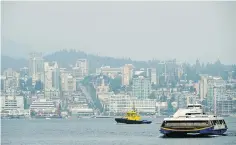  ?? GERRY KAHRMANN ?? Air quality warnings in Vancouver were all too common last summer as wildfires and hot weather proved an unhealthy combinatio­n.